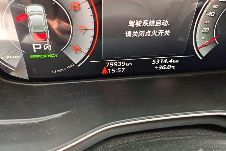 Used Audi A4L 2022 40 TFSI Fashion Dynamic Model Odometer Close Up