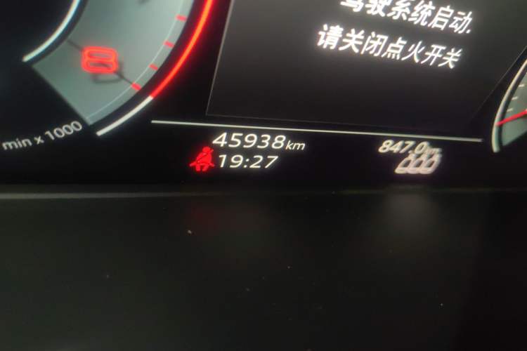 Used Audi A4L 2022 40 TFSI Fashion Dynamic Model Odometer Close Up