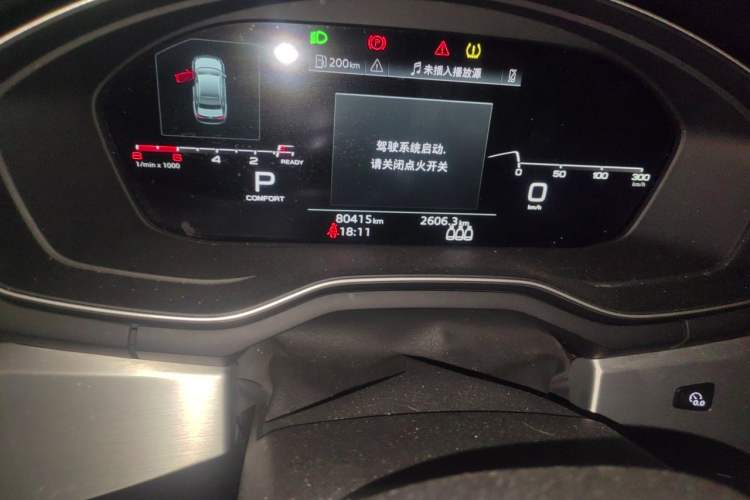 Used Audi A4L 2022 40 TFSI Fashion Dynamic Model Odometer Close Up