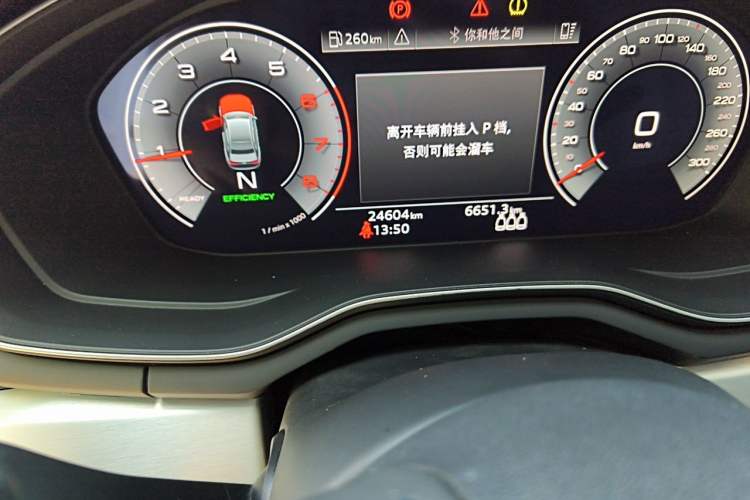 Used Audi A4L 2022 40 TFSI Fashion Dynamic Model Odometer Close Up