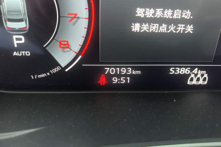 Used Audi A4L 2023 40 TFSI Fashion Dynamic Model Odometer Close Up