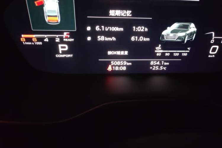 Used Audi A4L 2023 40 TFSI Bang & Olufsen Starry Night Edition Odometer Close Up