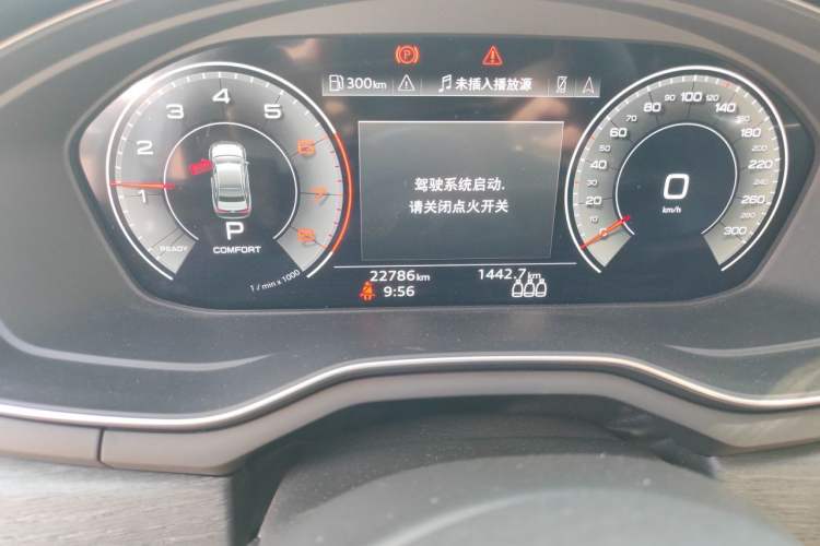 Used Audi A4L 2023 40 TFSI Luxury Dynamic Model Odometer Close Up