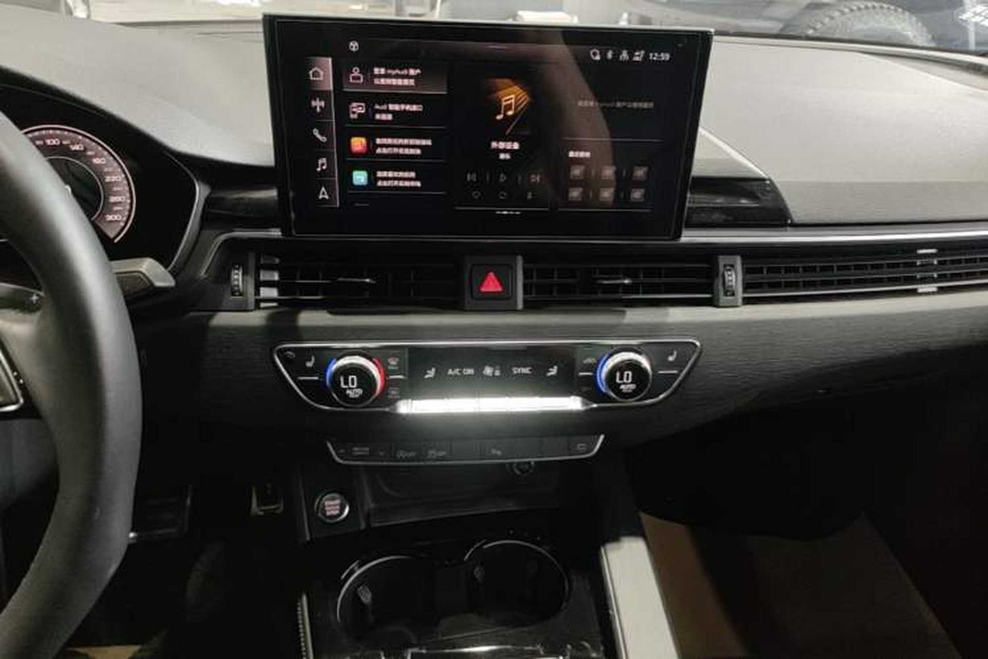 Used Audi A4L 2023 40 TFSI Luxury Dynamic Model Audio And AC Panel
