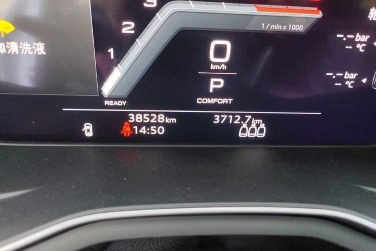 Used Audi A4L 2023 40 TFSI quattro Luxury Dynamic Edition Odometer Close Up