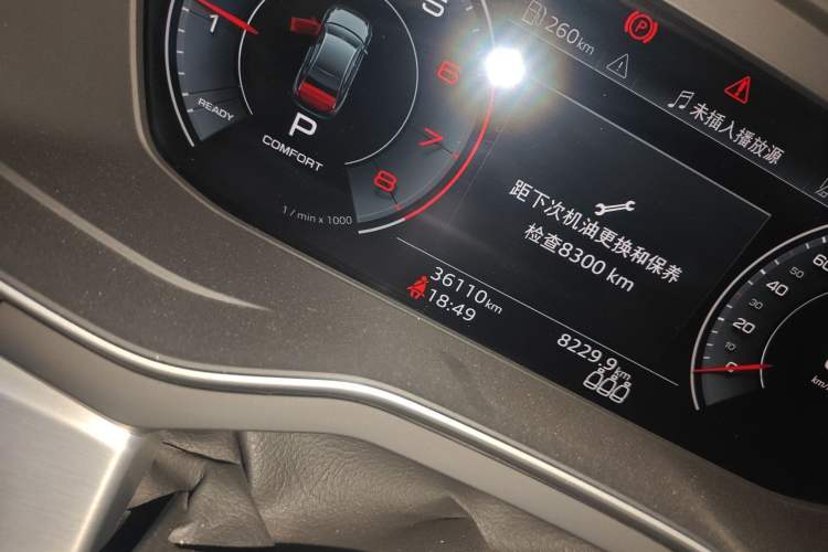 Used Audi A4L 2023 40 TFSI Fashion Dynamic Model Odometer Close Up