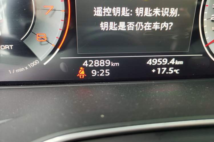 Used Audi A4L 2023 40 TFSI Fashion Dynamic Model Odometer Close Up