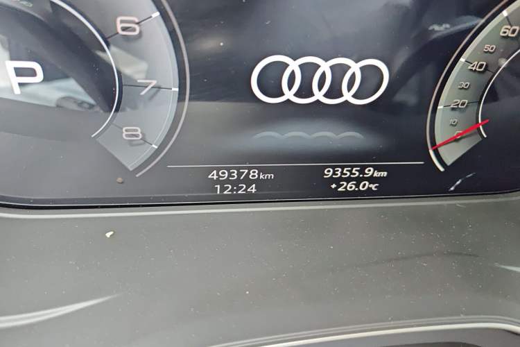Used Audi A4L 2023 40 TFSI Luxury Dynamic Model Odometer Close Up
