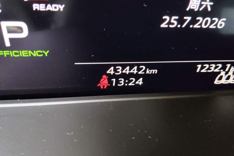 Used Audi A4L 2023 40 TFSI Luxury Dynamic Model Odometer Close Up
