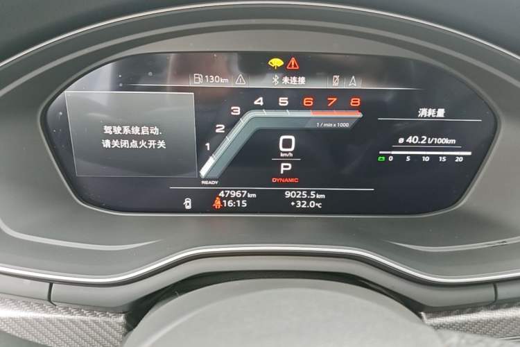 Used Audi A4L 2023 40 TFSI quattro Luxury Dynamic Edition Odometer Close Up