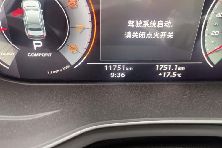 Used Audi A4L 2023 40 TFSI Luxury Dynamic Model Odometer Close Up