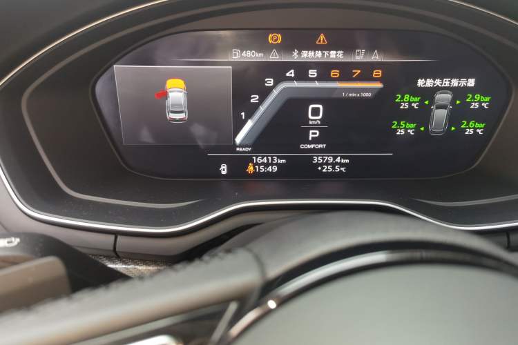 Used Audi A4L 2023 40 TFSI quattro Luxury Dynamic Edition Odometer Close Up