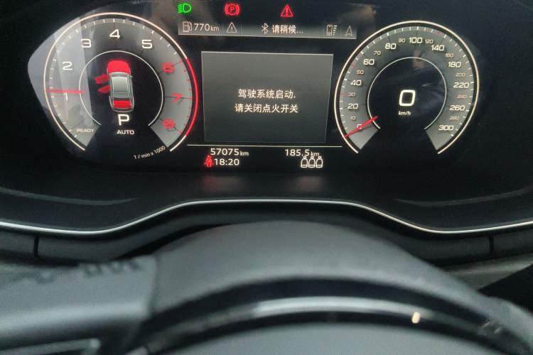 Used Audi A4L 2023 40 TFSI Luxury Dynamic Model Odometer Close Up