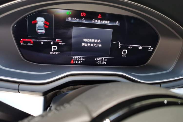 Used Audi A4L 2023 40 TFSI Fashion Dynamic Model Odometer Close Up