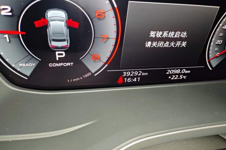 Used Audi A4L 2023 40 TFSI Fashion Dynamic Model Odometer Close Up