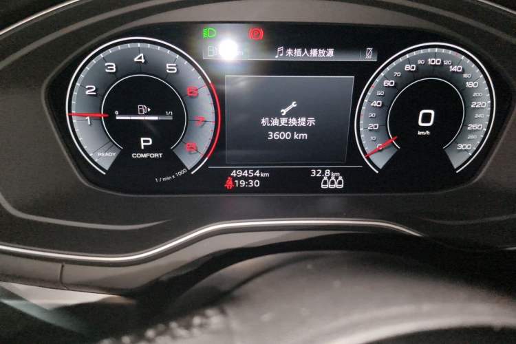 Used Audi A4L 2023 40 TFSI Fashion Dynamic Model Odometer Close Up