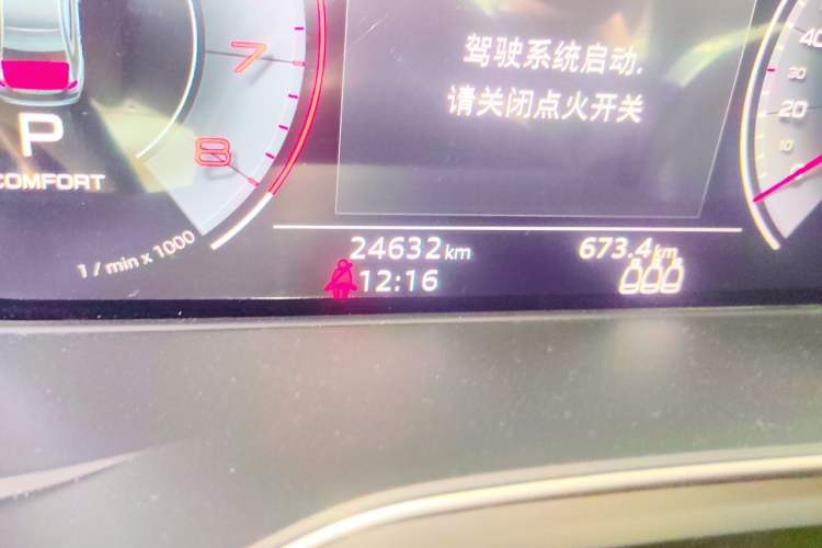 Used Audi A4L 2023 40 TFSI Fashion Dynamic Model Odometer Close Up