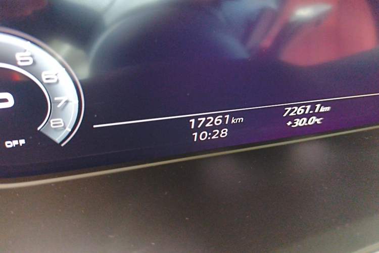 Used Audi A4L 2024 40 TFSI Luxury Dynamic Edition (Starry Night Version) Odometer Close Up