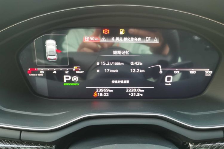 Used Audi A4L 2024 45 TFSI quattro Prestige Dynamic Edition Odometer Close Up