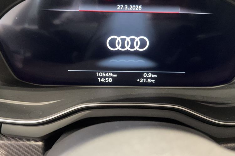 Used Audi A4L 2024 40 TFSI quattro RS Performance Package Odometer Close Up