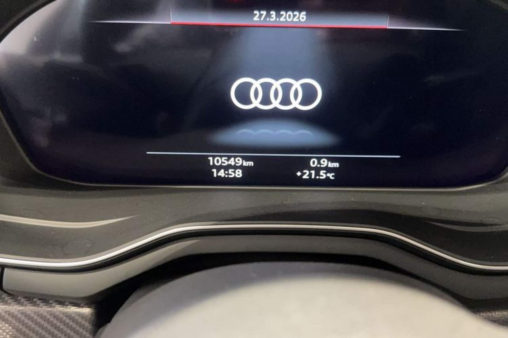 Used Audi A4L 2024 40 TFSI quattro RS Performance Package Odometer Close Up