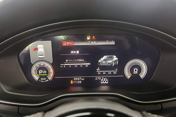 Used Audi A4L 2024 40 TFSI quattro RS Performance Package Odometer Close Up