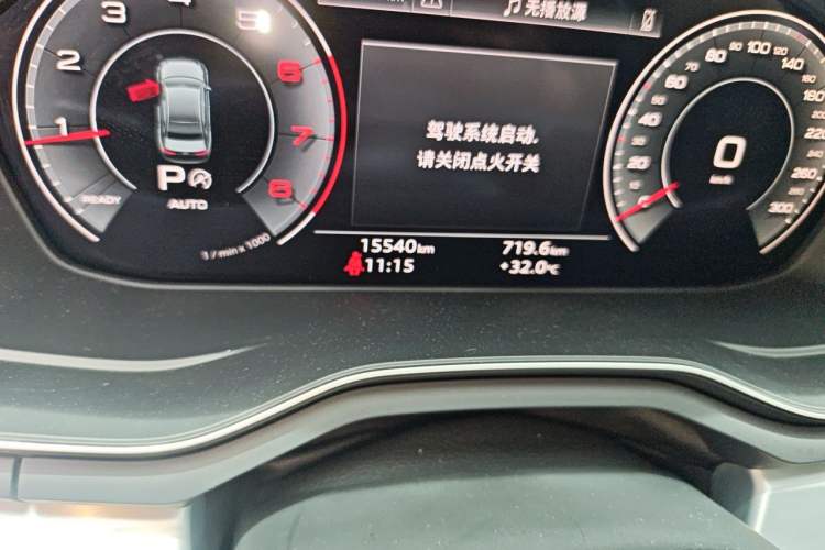 Used Audi A4L 2024 40 TFSI Fashion Dynamic Model Odometer Close Up
