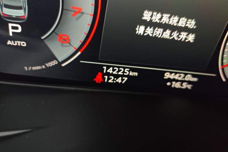 Used Audi A4L 2024 40 TFSI Fashion Dynamic Model Odometer Close Up