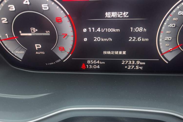 Used Audi A4L 2024 40 TFSI Luxury Dynamic Edition Odometer Close Up