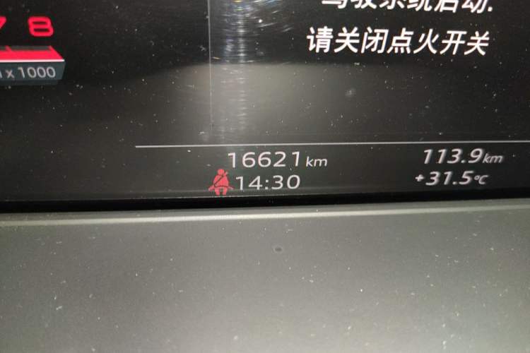 Used Audi A4L 2024 40 TFSI Luxury Dynamic Edition (Starry Night Version) Odometer Close Up