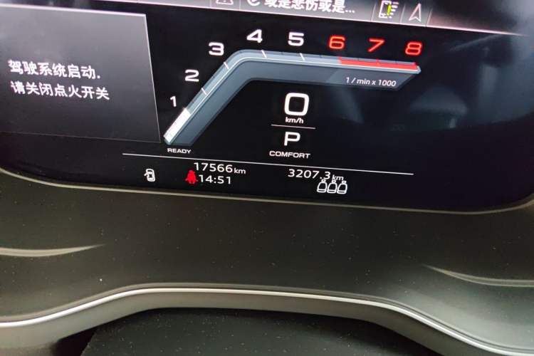Used Audi A4L 2024 40 TFSI Luxury Dynamic Edition Odometer Close Up