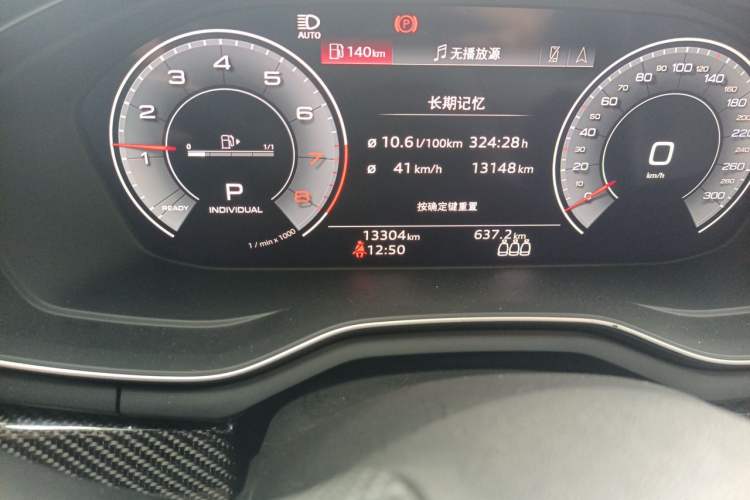 Used Audi A4L 2024 45 TFSI quattro Prestige Dynamic Edition Odometer Close Up