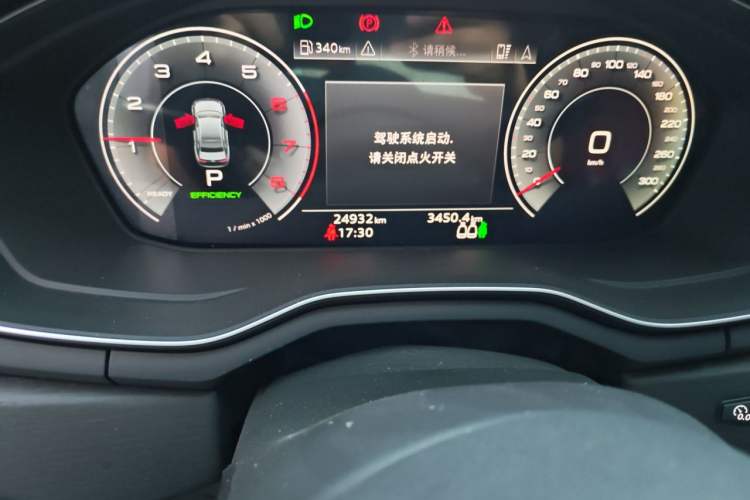 Used Audi A4L 2024 40 TFSI Luxury Dynamic Edition Odometer Close Up
