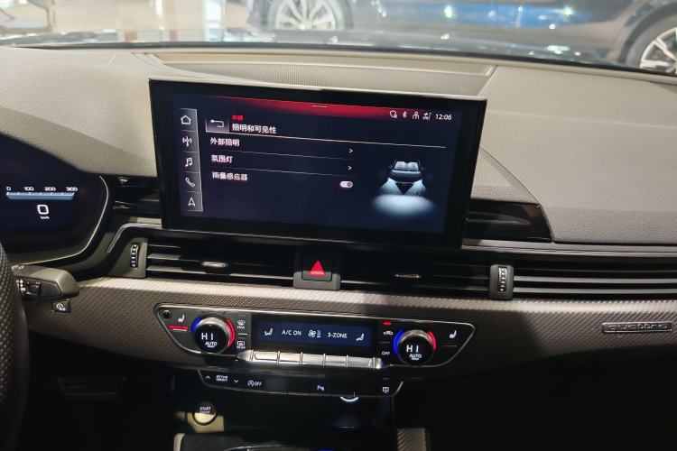 Used Audi A4L 2024 40 TFSI quattro RS Performance Package Audio And AC Panel