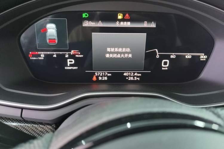 Used Audi A4L 2024 45 TFSI quattro Prestige Dynamic Edition Odometer Close Up