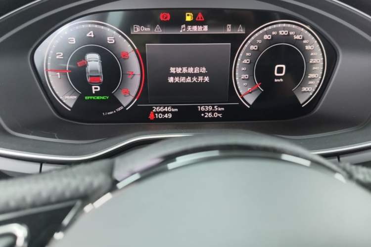 Used Audi A4L 2024 40 TFSI Luxury Dynamic Edition Odometer Close Up