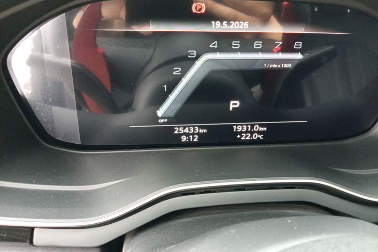 Used Audi A4L 2024 40 TFSI Luxury Dynamic Edition Odometer Close Up