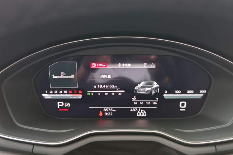 Used Audi A4L 2024 40 TFSI Luxury Dynamic Edition Odometer Close Up