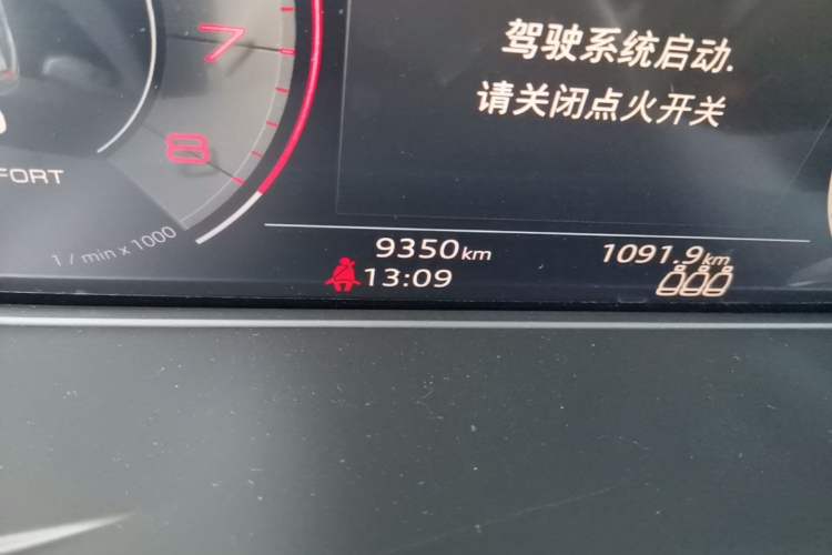 Used Audi A4L 2024 40 TFSI Fashion Dynamic Model Odometer Close Up