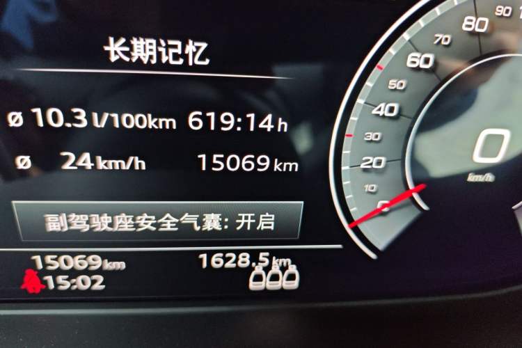 Used Audi A4L 2024 40 TFSI Luxury Dynamic Edition Odometer Close Up