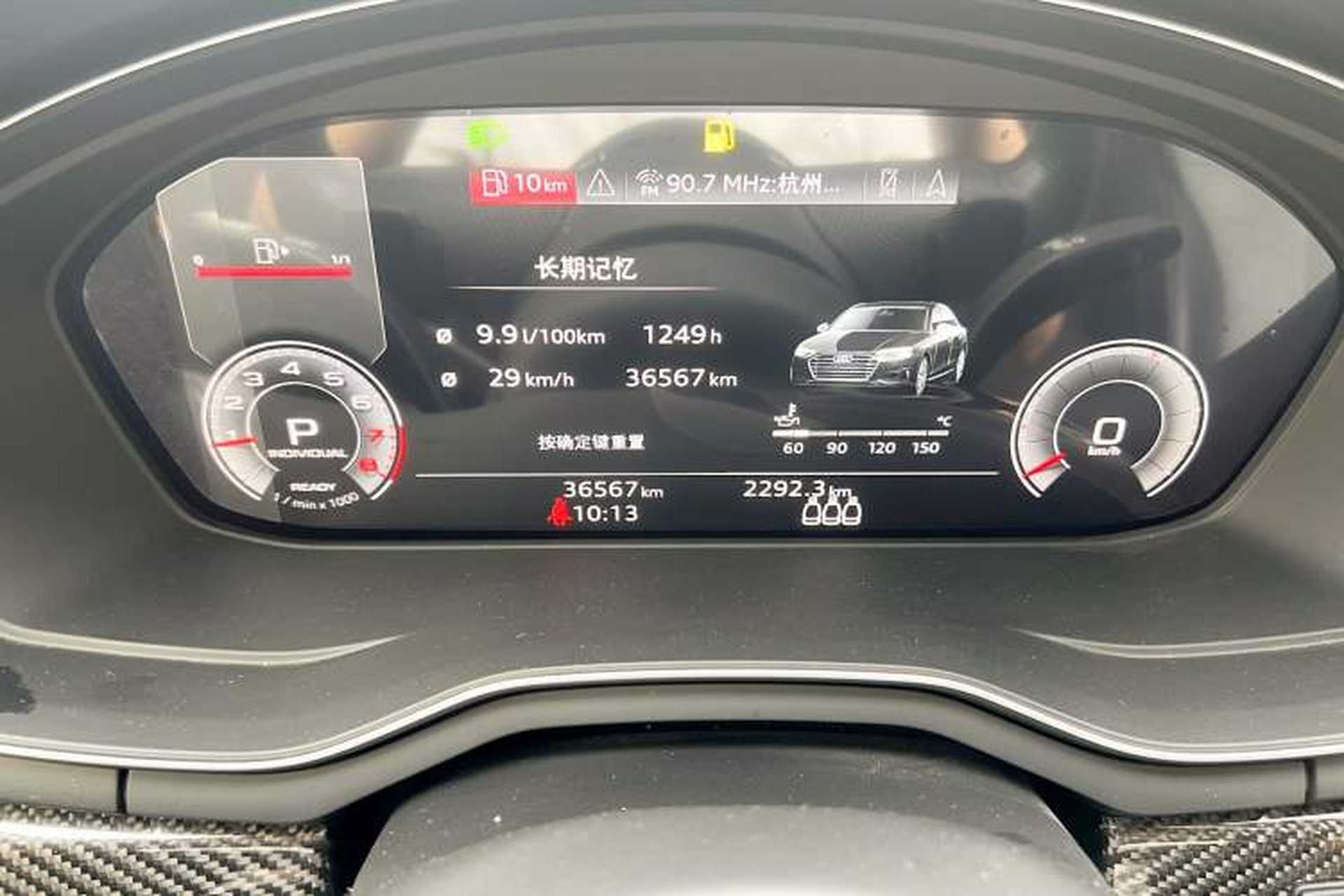 Used Audi A4L 2024 45 TFSI quattro Prestige Dynamic Edition Odometer Close Up
