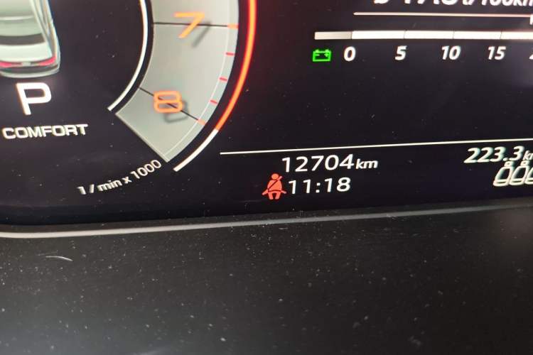 Used Audi A4L 2024 40 TFSI Luxury Dynamic Edition Odometer Close Up