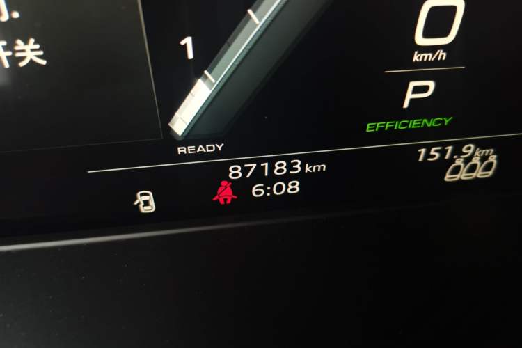 Used Audi A4L 2024 40 TFSI Fashion Dynamic Model Odometer Close Up