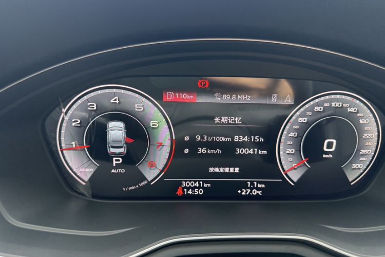Used Audi A4L 2024 45 TFSI quattro Prestige Dynamic Edition Odometer Close Up
