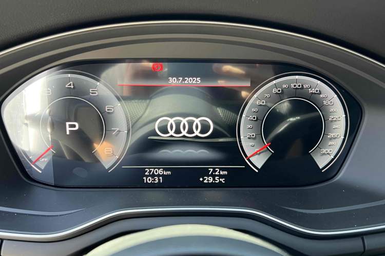 Used Audi A4L 2024 40 TFSI Luxury Dynamic Edition Odometer Close Up