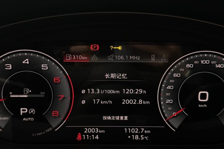 Used Audi A4L 2024 40 TFSI Luxury Dynamic Edition Odometer Close Up
