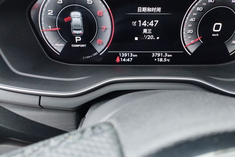 Used Audi A4L 2024 40 TFSI Luxury Dynamic Edition Odometer Close Up