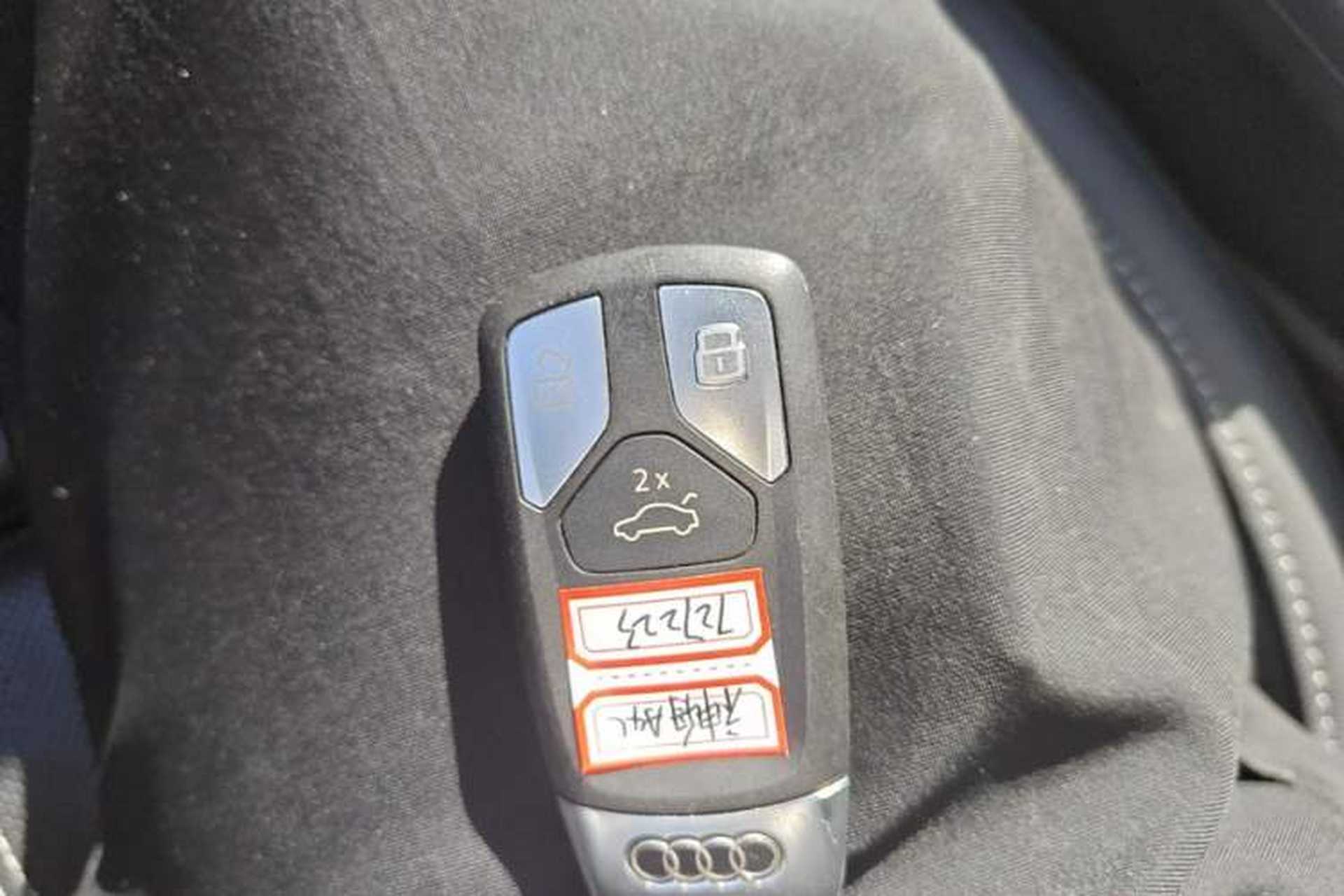 Used Audi A4L 2024 40 TFSI Fashion Dynamic Model Vehicle Key