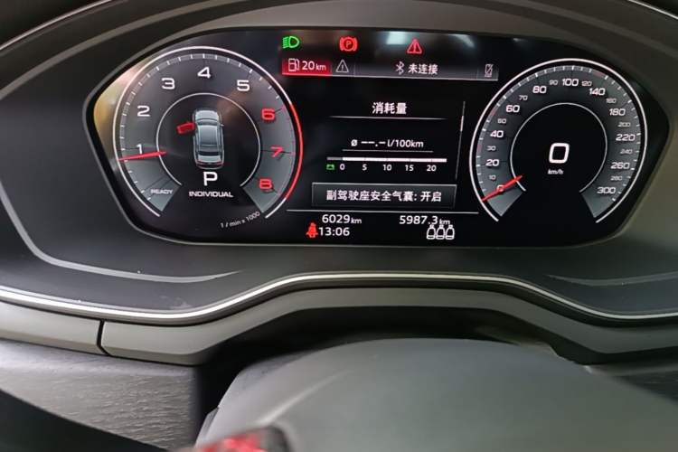 Used Audi A4L 2025 2 Million Units Enjoyment Version 40 TFSI Luxury Dynamic Edition Odometer Close Up