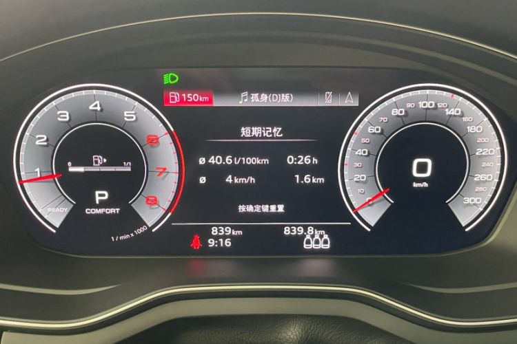 Used Audi A4L 2025 2 Million Units Enjoyment Version 40 TFSI Luxury Dynamic Edition Odometer Close Up